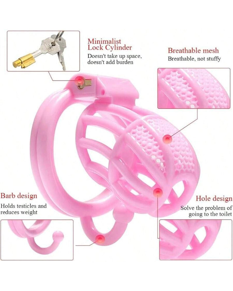 Honeycomb Chastity Lock Birdcage for Men