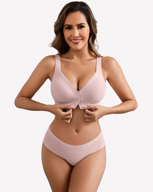 No Underwire Front Closure Bra Seamless Bralette