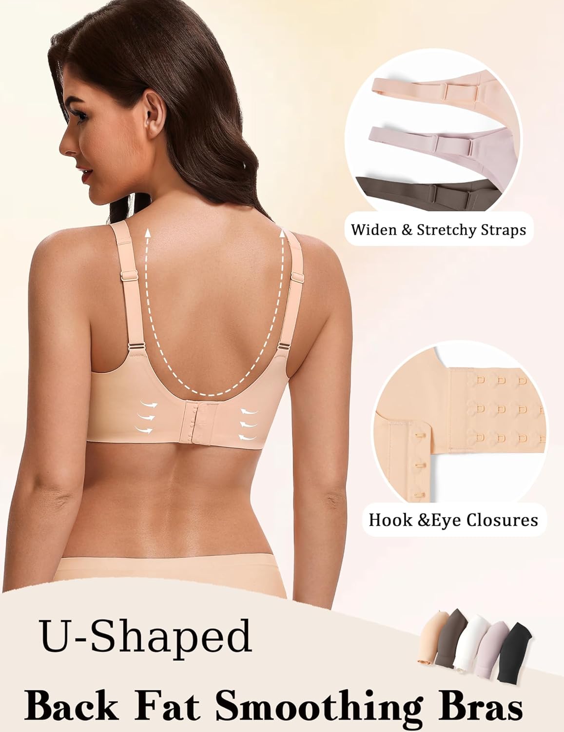 No Underwire Bras Full Coverage Wireless Bra