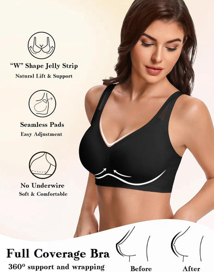 No Underwire Bras Full Coverage Wireless Bra