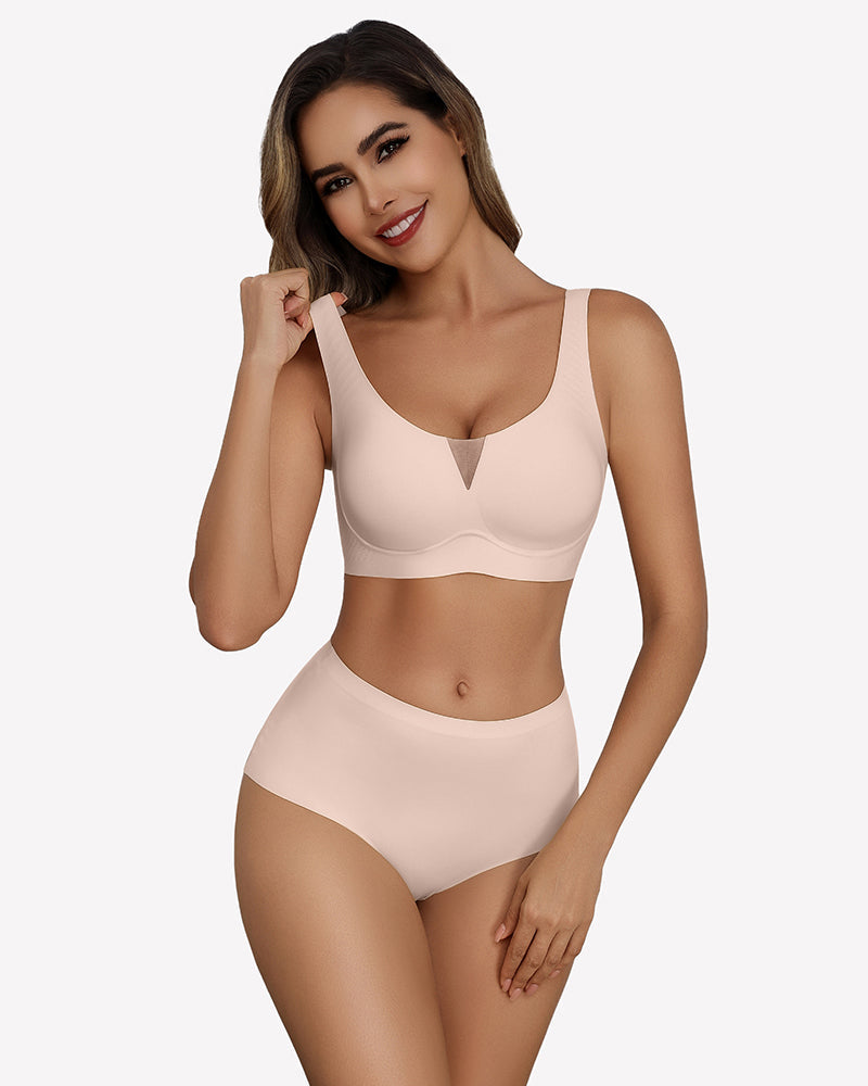 Seamless Deep V Comfort Bra