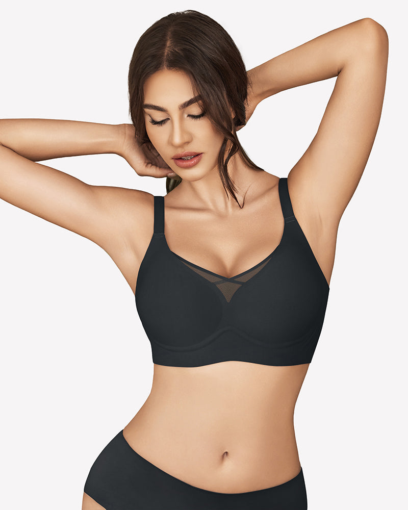 Mesh Bralette Seamless Push Up Bras