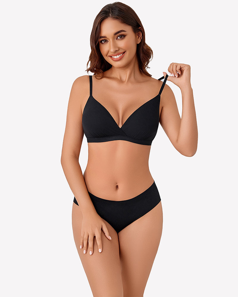 Wireless Plunge Unpadded Bras