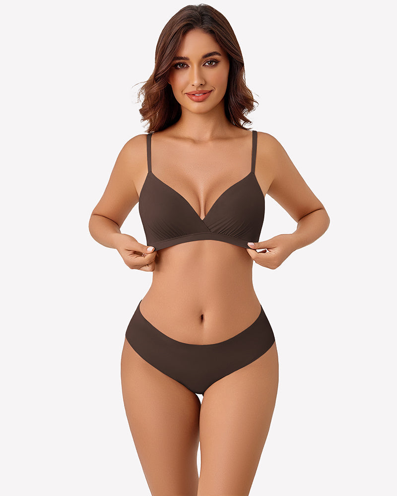 Wireless Plunge Unpadded Bras