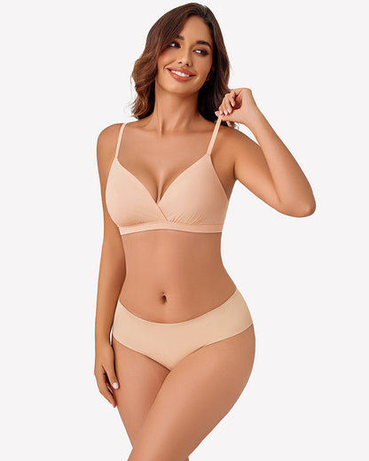 Wireless Plunge Unpadded Bras