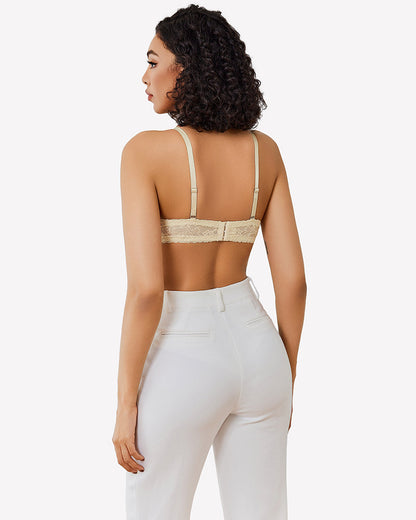 Sheer Underwire Unlined Plunge Bras