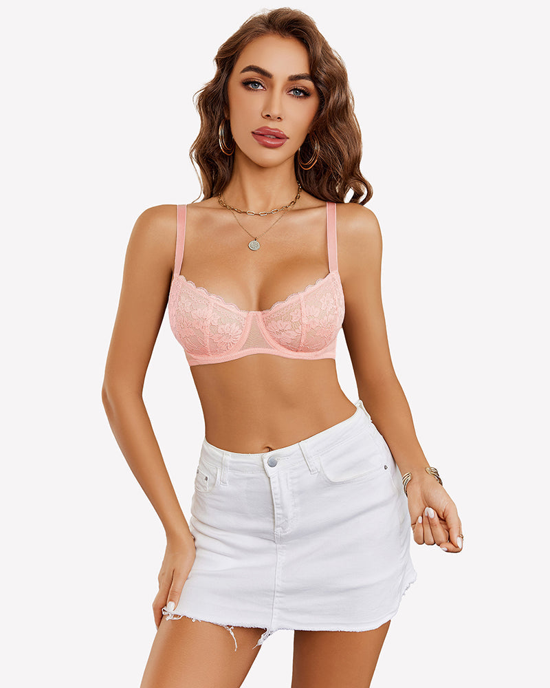Lace Underwire Unlined Bras