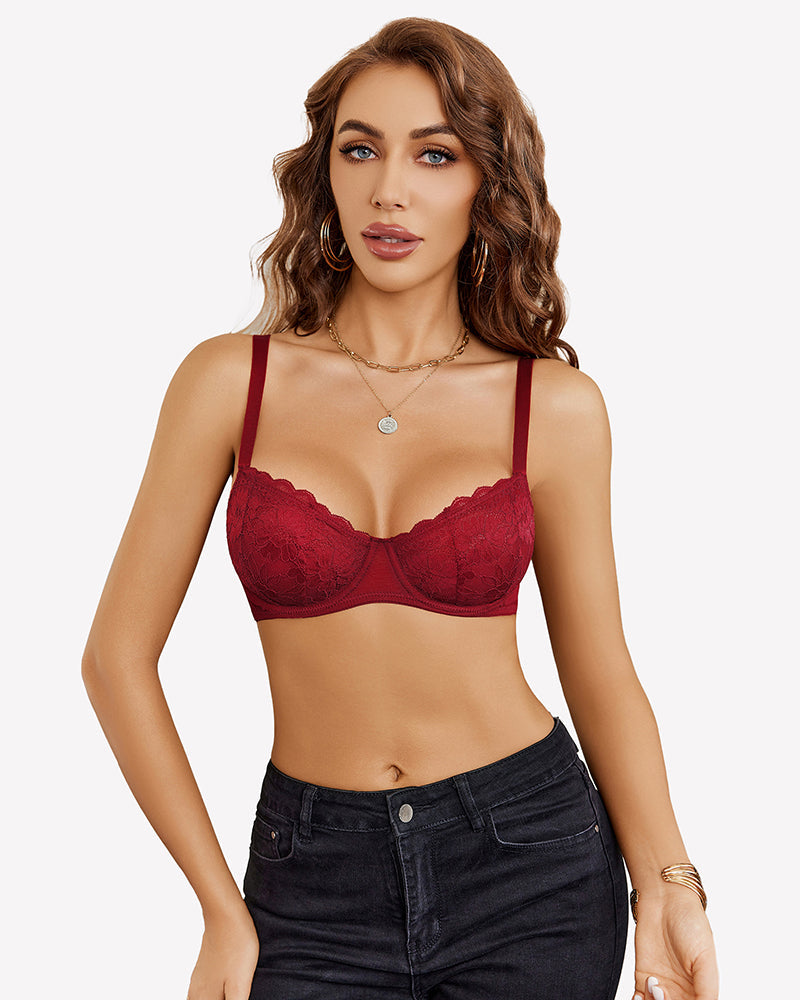 Lace Underwire Unlined Bras