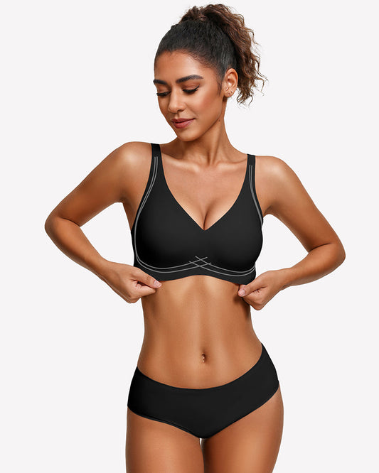 Jelly Bras Seamless Push Up Deep V Comfort Bra