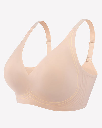 Jelly Bras Seamless Push Up Deep V Comfort Bra