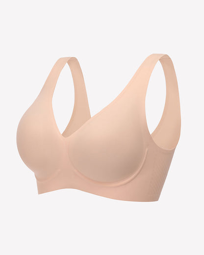 Seamless Bralette Full Coverage V Neck Bras