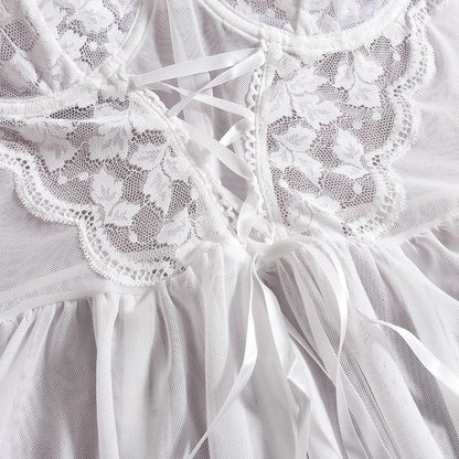 Nova Elegant Nightgown with Floral Pattern