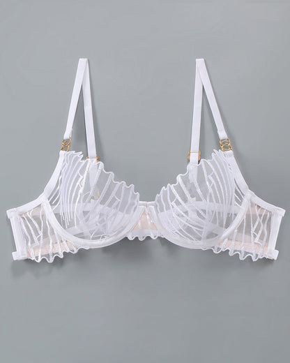 Thin Embroidered Bra