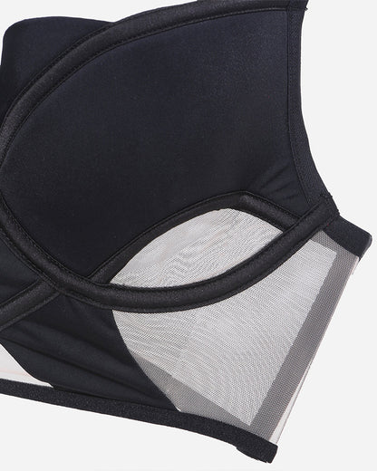 Push Up Mesh Hollow Bra