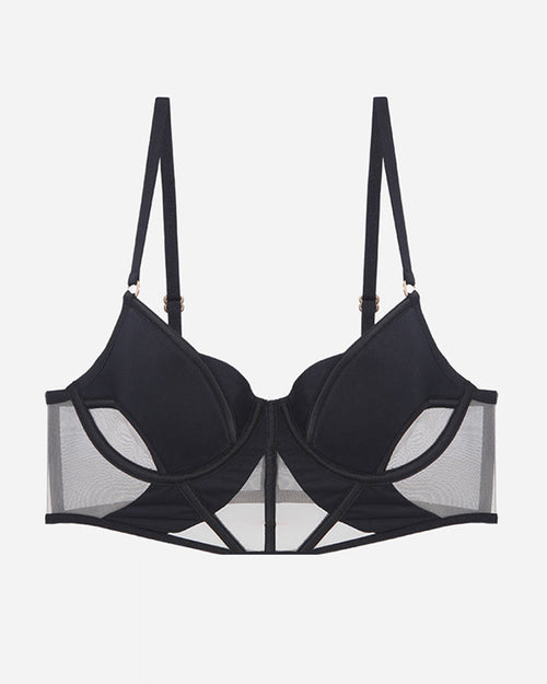 Push Up Mesh Hollow Bra