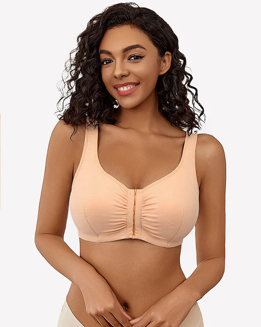 Front Clasp Non-Wired Breathable Bra